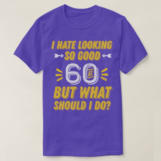 60th Wedding Anniversary For Him Her 60 Birthday F T-Shirt (Design Front)