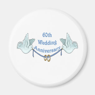 60th wedding anniversary gifts t magnet