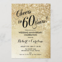 60th Wedding Anniversary Gold