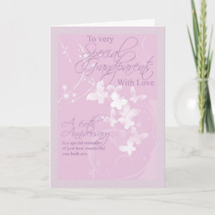 60th Wedding Anniversary Grandparents Card
