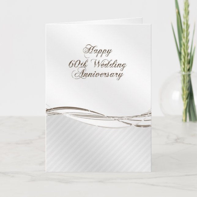 60th Wedding Anniversary Greeting Card (Front)