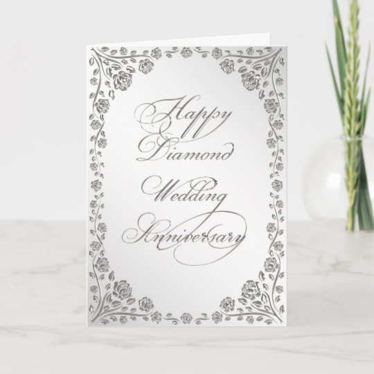 60th  Wedding  Anniversary  Greeting  Card  Zazzle co uk 