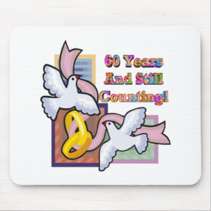60th wedding anniversary gt mouse mat