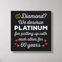 60th Wedding Anniversary I - Diamond Funny Couple