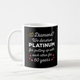 60th Wedding Anniversary I - Diamond Funny Couple Coffee Mug
