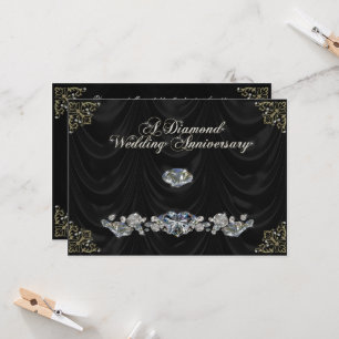 60th Wedding Anniversary Invitation Card