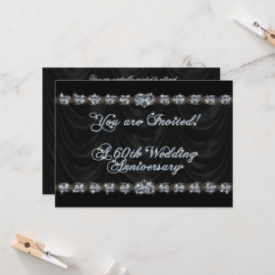60th Wedding Anniversary Invitation Card
