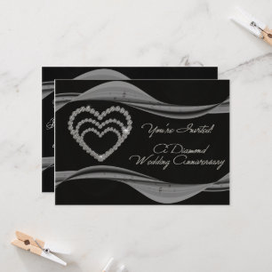 60th Wedding Anniversary Invitation Card