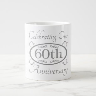 60th Wedding Anniversary Large Coffee Mug