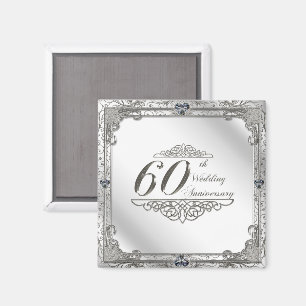 60th Wedding Anniversary Magnet