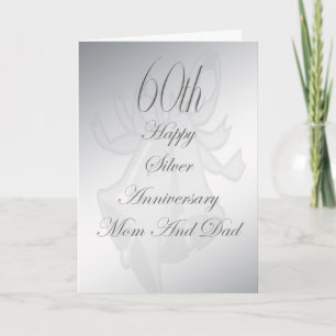 60th Wedding Anniversary Mum And Dad Card
