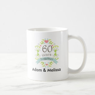 60th Wedding Anniversary Personalised Mug