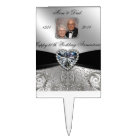 60th Wedding Anniversary Photo Cake Topper
