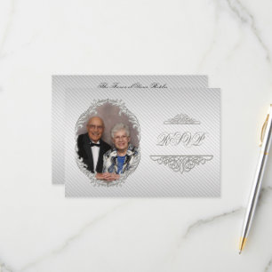 60th Wedding Anniversary Photo RSVP Card