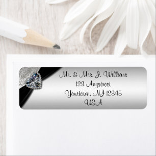 60th Wedding Anniversary Return Address Label