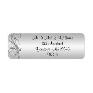 60th Wedding Anniversary Return Address Label