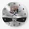 60th Wedding Anniversary Round Photo Wall Clock