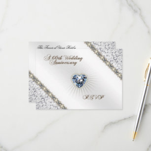 60th Wedding Anniversary RSVP Card