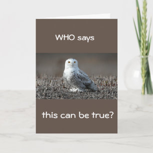 **60th** WHOO SAYS THIS IS "TRUE?" Card
