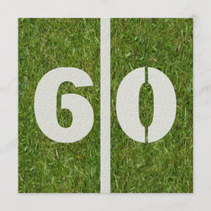 60th Yard Birthday Invitation