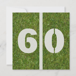 60th Yard Birthday Invitation