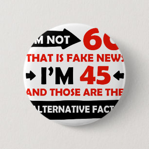 60th year old birthday gifts 6 cm round badge