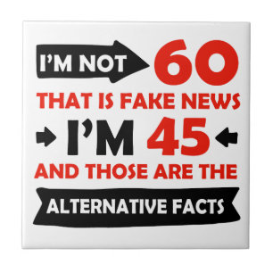 60th year old birthday gifts tile