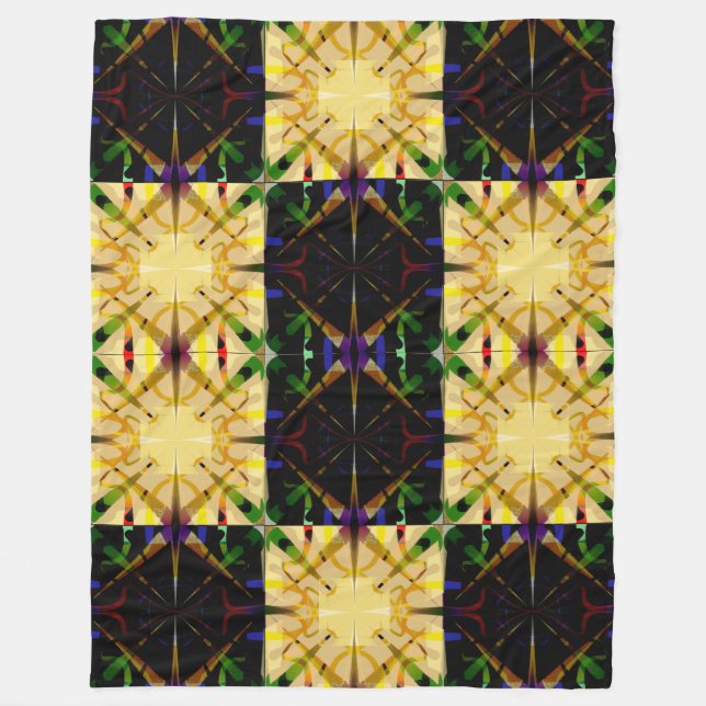 60x80 fleece blanket quilt motif 0700b (Front)