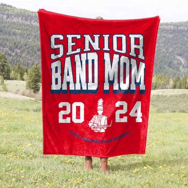 60x80 School Band Senior Mum Stadium Fleece Blanket (Creator Uploaded)