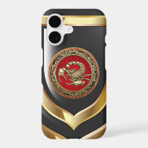 [610] Sacred Golden Scorpion on Red