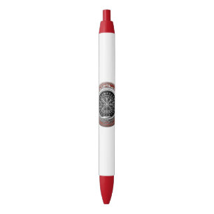 [610] Vegvisir - Viking Silver Magic Runic Compass Black Ink Pen