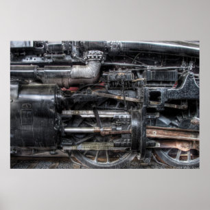 611 - NW - J Class - Steam 4-6-4 - Wheels Poster