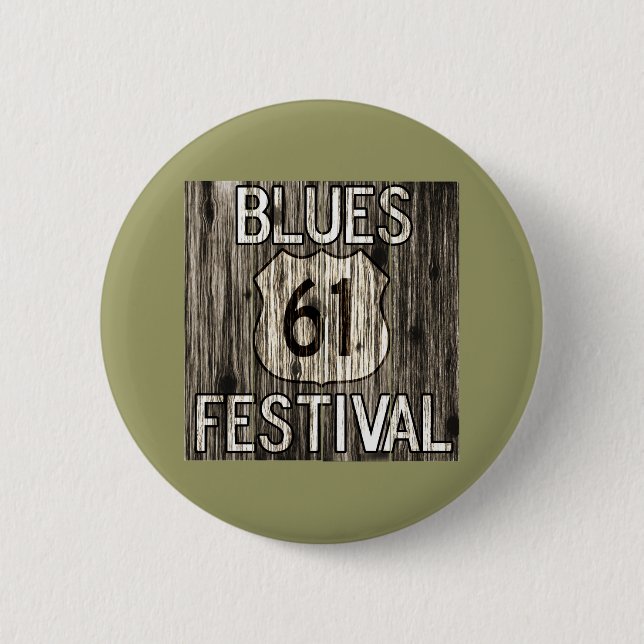 61 Blues Festival 6 Cm Round Badge (Front)