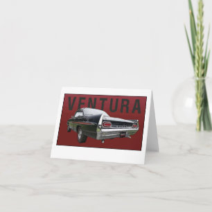 61 Pontiac Ventura Rear View note card. Card