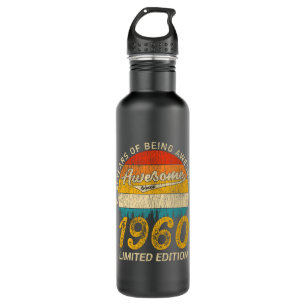 61 Year Old Bday 1960 Awesome Since 61st Birthday 710 Ml Water Bottle