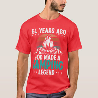 61 Year Old Camping Legend Scout 61Birthday Camper T-Shirt