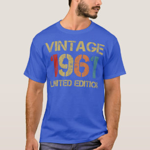 61 years Old Gifts Vintage 1961 Limited Edition Bi T-Shirt