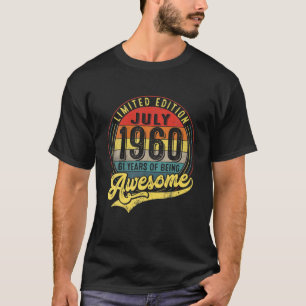 61 Years Old Vintage July 1960 Limited Edition 61S T-Shirt