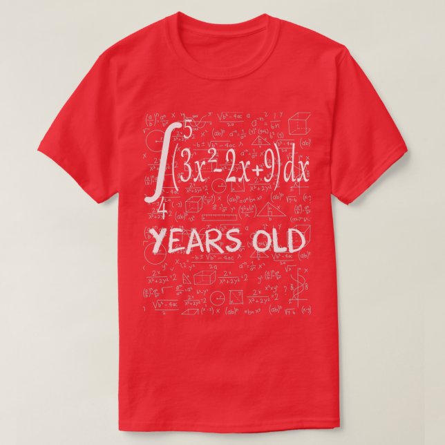61st birthday 61 years old math geek integral T-Shirt (Design Front)
