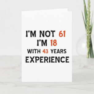 61st birthday designs card