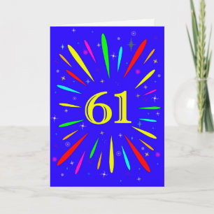 61st Birthday Explosion Card