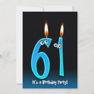 61st Birthday Party Invitation