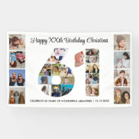 61st Birthday Party Number 61 Photo Collage
