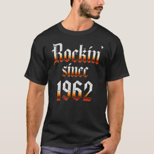61st Birthday Rockin' Since 1962 Classic Rock Love T-Shirt