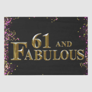 61st Birthday  Tissue Paper