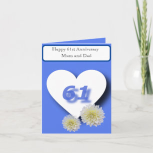 61st Wedding Anniversary Card