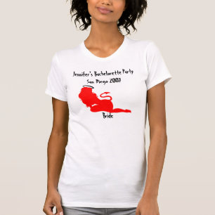 62379, Devil/Angel Naughty/Nice Bachelorette Party T-Shirt