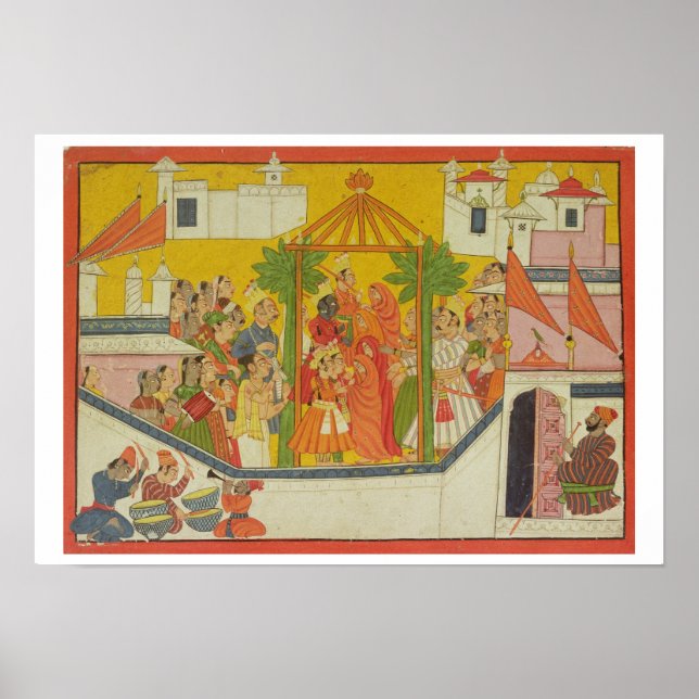 62.2445 The marriage of Rama and his brothers from Poster (Front)