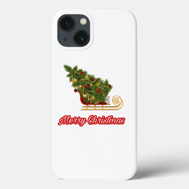 62.Ho Ho Ho Santa claus laugh face merry Christmas Case-Mate iPhone Case (Back)
