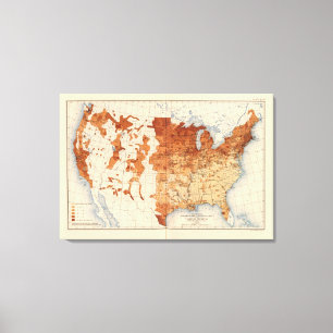 62 Proportion foreign born Canvas Print